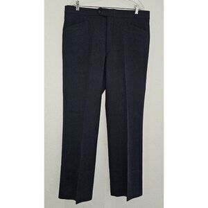 VTG Sears Perma-Prest Pants Navy Blue Men's 38 Medium Reg Fit (measure smaller)